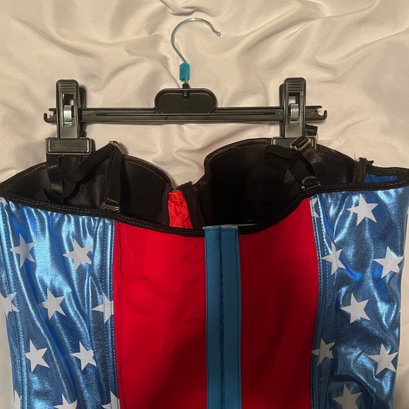 Deluxe Wonderman Corset Costume - Picture 4 of 5